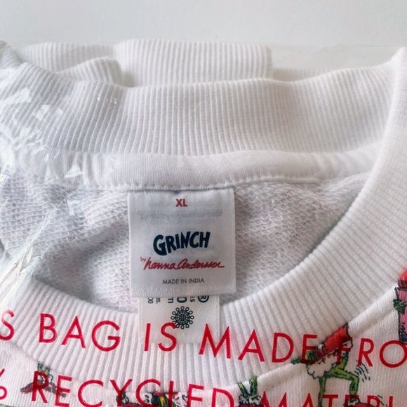 NEW Hanna Andersson Adult Unisex Dr. Seuss Grinch Holiday Sweatshirt XL - Picture 8 of 10